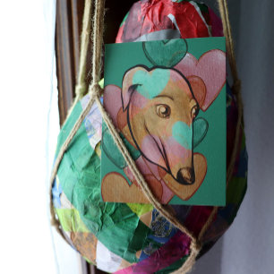 Fawn Colour Greyhound Adoption Art Greyhounds Postcard