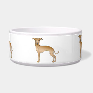 Fawn Colour Italian Greyhound Cute Cartoon Dogs