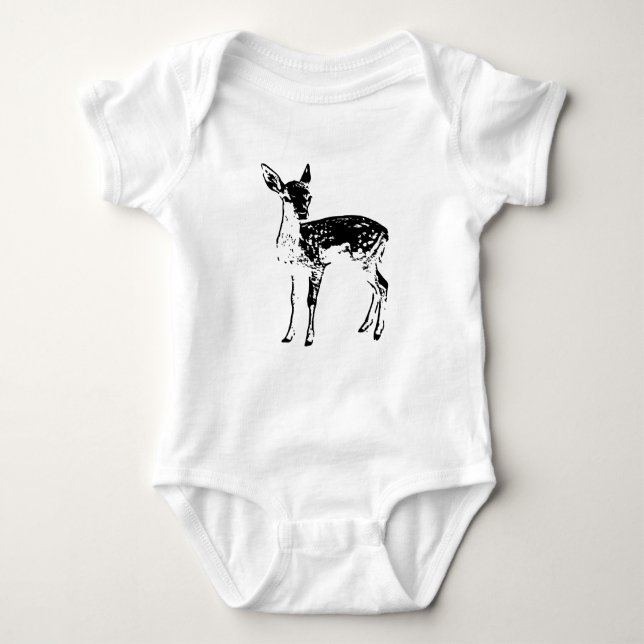 Fawn Deer Infant One Piece Baby Romper Bodysuit (Front)