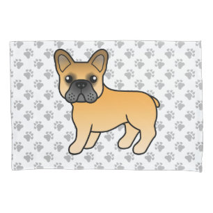 Fawn French Bulldog Cute Cartoon Dog Pillowcase