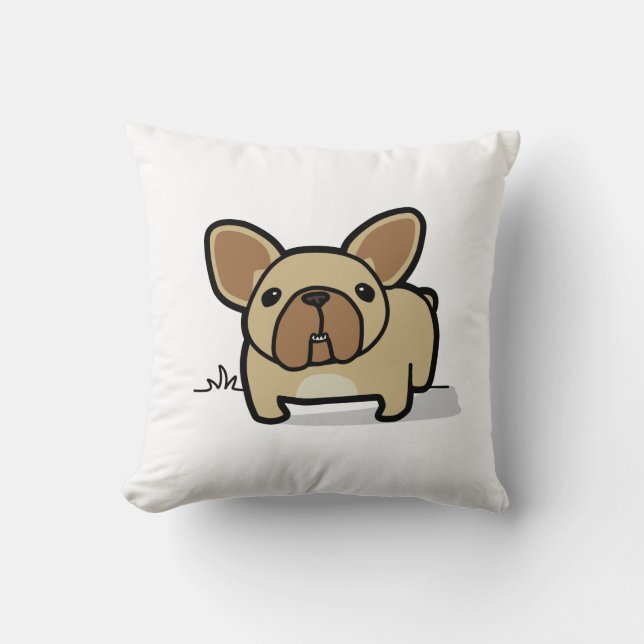 Fawn Frenchie Cushion (Front)