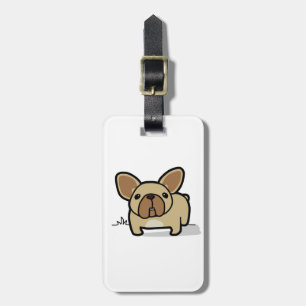 Fawn Frenchie Luggage Tag