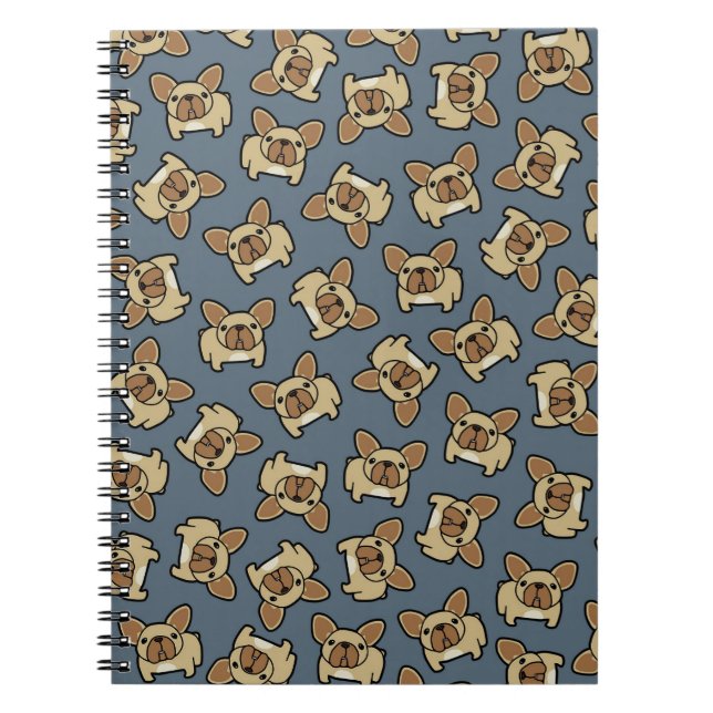 Fawn Frenchie Spiral Notebook (Front)