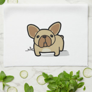 Fawn Frenchie Tea Towel