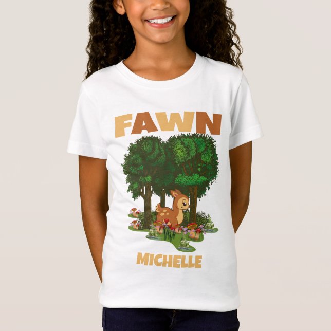 FAWN FUNNY CUTE COLORFUL KIDS T-Shirt (Front)