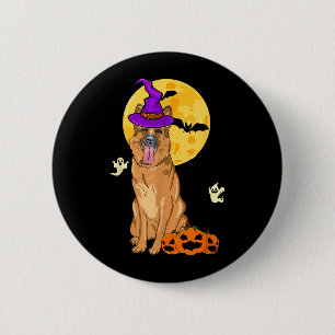 Fawn German Shepherd Witch Halloween Costume Dog 6 Cm Round Badge