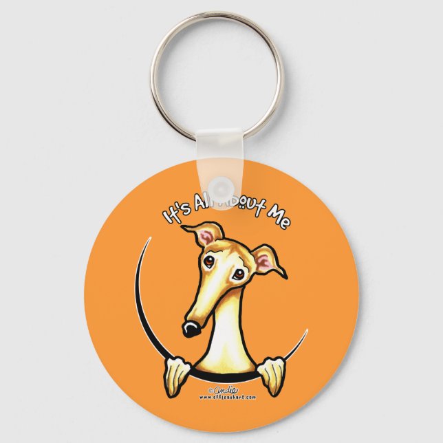 Fawn Greyhound IAAM Key Ring (Front)