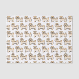 Fawn Havanese Cute Cartoon Dog Pattern Tissue Paper