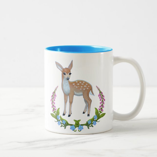 Fawn in Foxgloves Mug (Right)