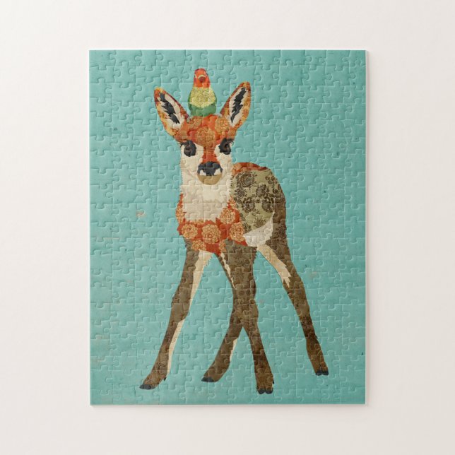 Fawn & Little Bird Puzzle (Vertical)