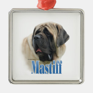 Fawn Mastiff Name Keychain Metal Tree Decoration