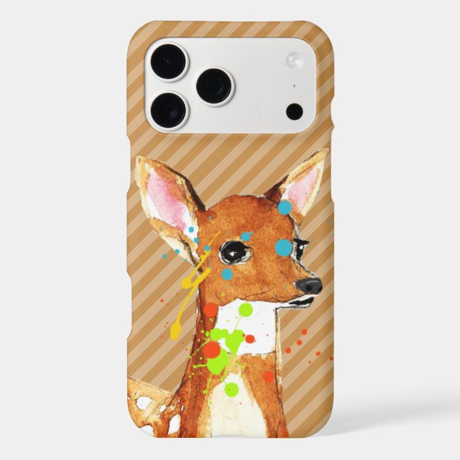 Fawn Paint Splats Abstract Deer iPhone 7 (Back)