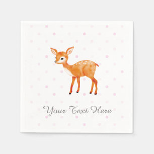 Fawn Party Decor Paper Napkins