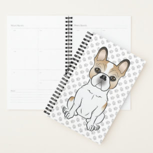 Fawn Pied French Bulldog / Frenchie Dog & Paws Planner