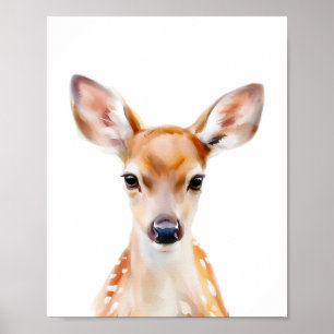 Fawn Portrait Poster
