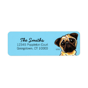 Fawn Pug Face Custom Colour