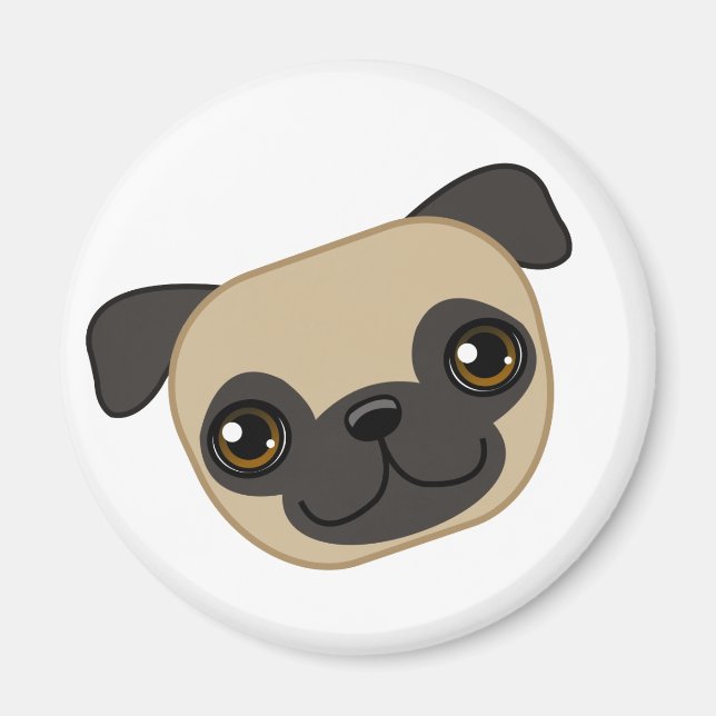 Fawn Pug Magnet (Front)