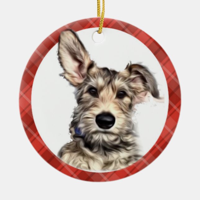 Fawn Puppy Ornament with gift pouch (Front)