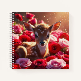 Fawn & Roses Notebook