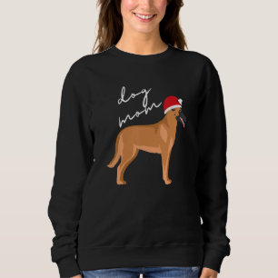 Fawn Sable Belgian Malinois Dog Mum Christmas Sweatshirt