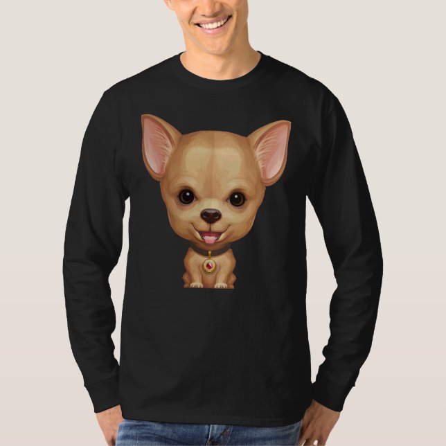 Fawn Smooth Coat Chihuahua T-Shirt (Front)