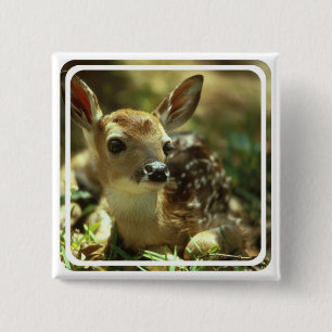Fawn Square Pin