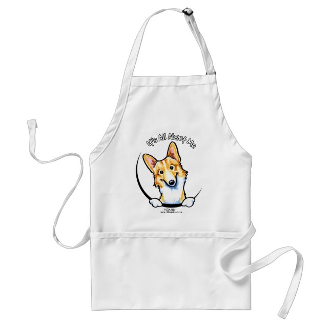Fawn White Corgi Its All About Me Standard Apron (Front)