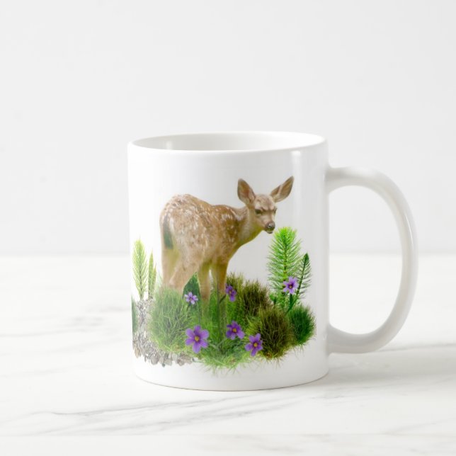 Fawns in Grass Coffee Mug (Right)