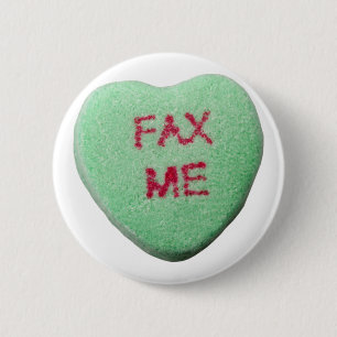 Fax Me Heart 6 Cm Round Badge