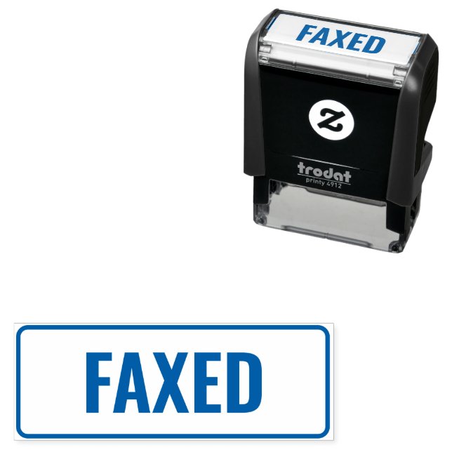 Faxed Business Office Self-inking Stamp (In Situ)