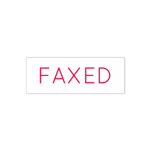 FAXED self inking office stamp