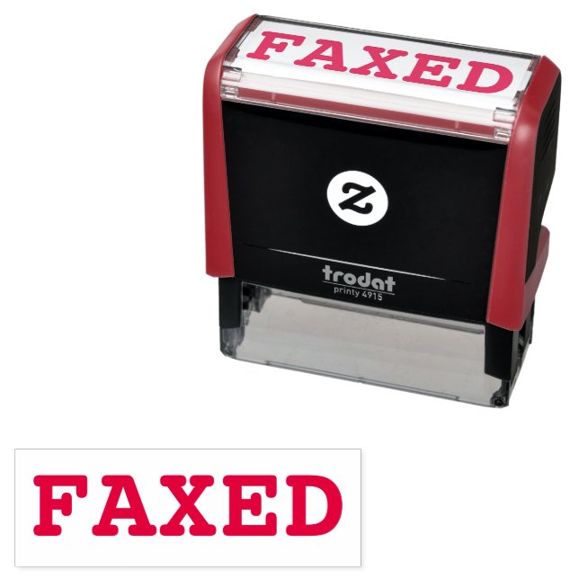 Faxed Self-inking Stamp (In Situ)