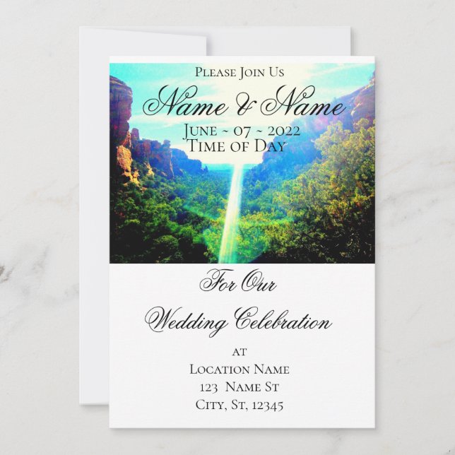 Fay Canyon Sedona Thunder_Cove Invitation (Front)