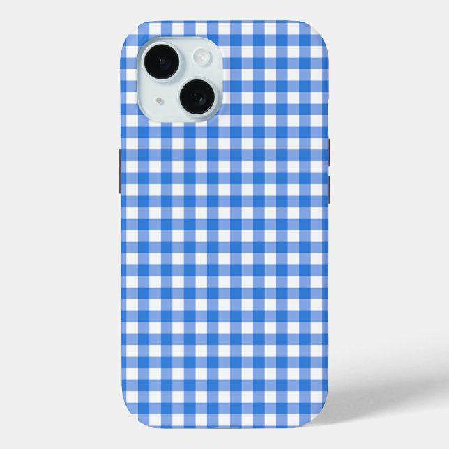 Faye and Lauren Blue Gingham Case-Mate iPhone Case (Back)