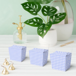 Faye and Lauren Blue Gingham Favour Box