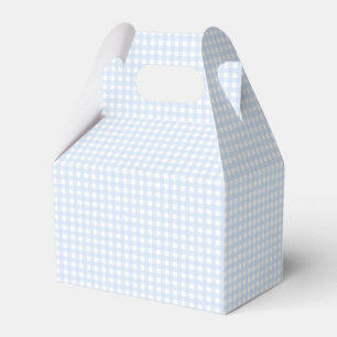 Faye and Lauren Blue Pastel Gingham Favour Box