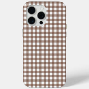 Faye and Lauren Brown Gingham iPhone 15 Pro Max Case