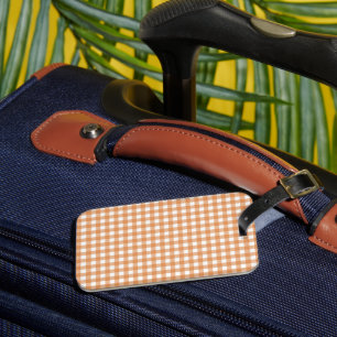Faye and Lauren Fall Gingham Luggage Tag
