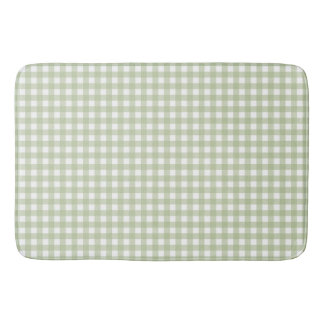 Faye and Lauren Green Gingham 1 Bath Mat