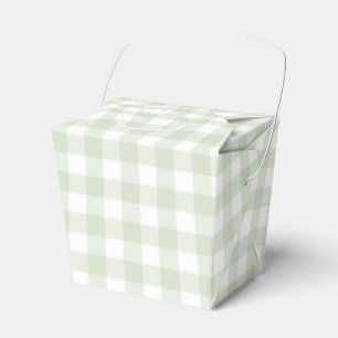 Faye and Lauren Green Plaid Favour Box