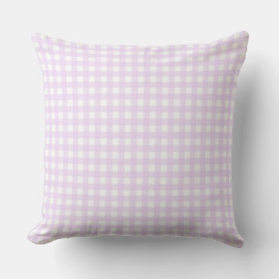 Faye and Lauren Light Pink Gingham Cushion