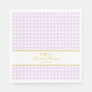 Faye and Lauren Light Purple Celebration Napkin