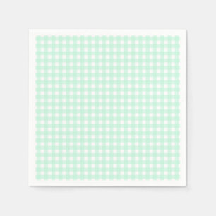 Faye and Lauren Pastel Gingham Green Napkin