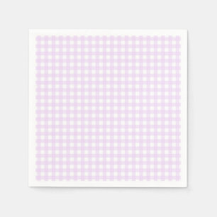 Faye and Lauren Pastel Purple Gingham Napkin