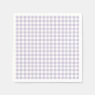 Faye and Lauren Pastel Purple Plaid Napkin