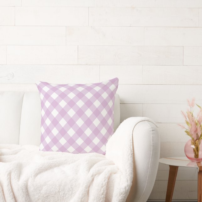 Faye and Lauren Pink Gingham Cushion (Couch)