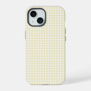 Faye and Lauren Soft Yellow Gingham iPhone 15 Case