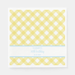 Faye and Lauren Yellow Celebration Napkin