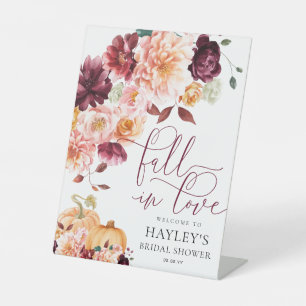 Faye Fall In Love Bridal Shower Welcome Sign