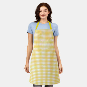 Faye & Lauren Yellow Gingham Apron